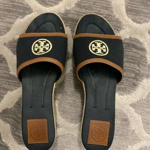 Tory Burch platform slide espadrille size 7.5